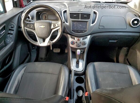 3GNCJLSB2GL119182 2016 CHEVROLET TRAX Red წინა პანელის ხედი