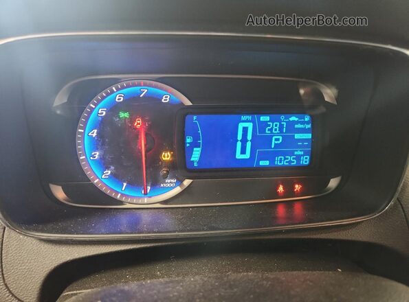 3GNCJLSB3GL230730 2016 CHEVROLET TRAX Gray Вид щитка приладів