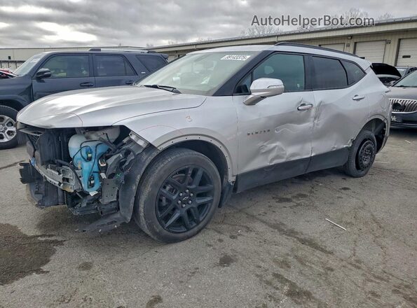 3GNKBCRS4MS552762 2021 CHEVROLET BLAZER Серебряный Передняя левая четверть