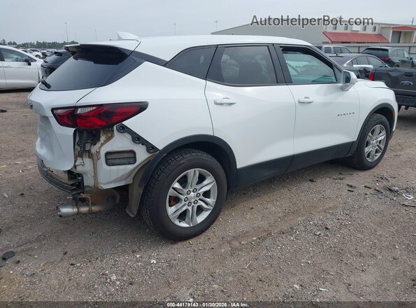 3GNKBCRS8KS696845 2019 CHEVROLET BLAZER Белый Задняя правая четверть