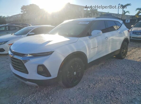 3GNKBDRS3MS510251 2021 CHEVROLET BLAZER Белый Передняя левая четверть