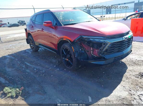 3GNKBERS0SS112238 2025 CHEVROLET BLAZER Красный Передняя правая четверть