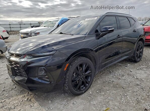3GNKBERS2MS564470 2021 CHEVROLET BLAZER Черный Передняя левая четверть