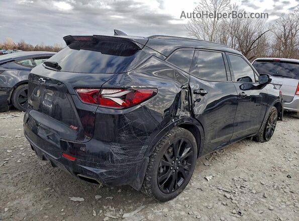 3GNKBERS2MS564470 2021 CHEVROLET BLAZER Черный Задняя правая четверть