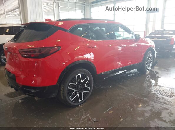 3GNKBERS7PS150203 2023 CHEVROLET BLAZER Красный Задняя правая четверть