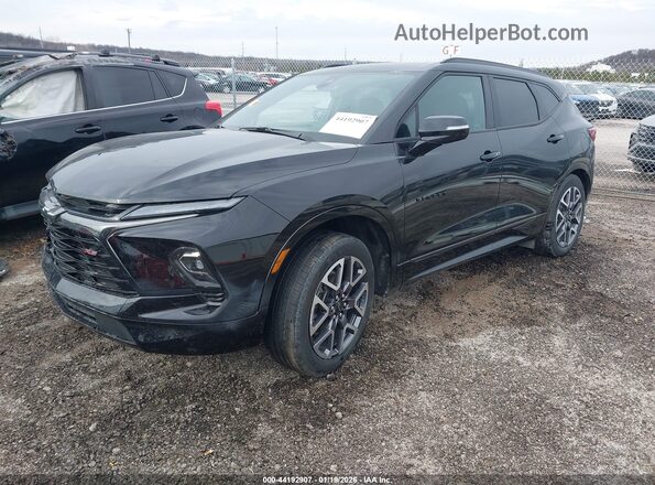 3GNKBERSXSS144873 2025 CHEVROLET BLAZER Черный Передняя левая четверть