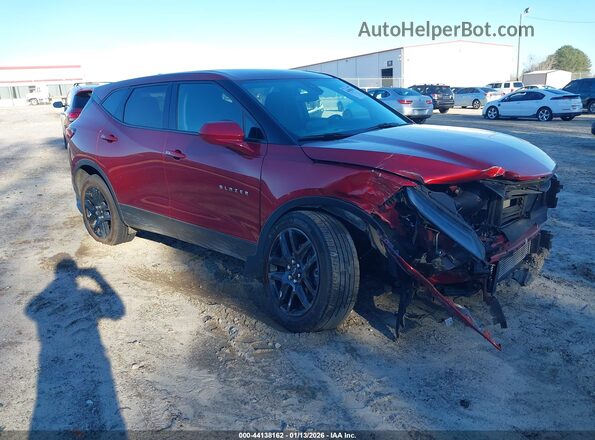 3GNKBHR47PS129371 2023 CHEVROLET BLAZER Красный Передняя правая четверть