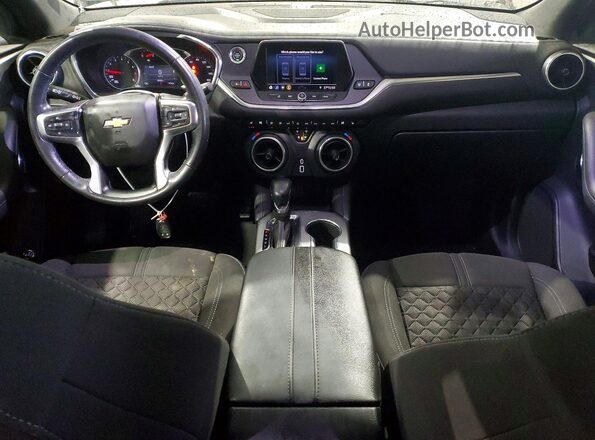 3GNKBHRS8LS550041 2020 CHEVROLET BLAZER Black Widok deski rozdzielczej