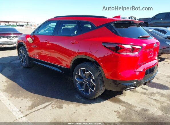 3GNKBJRS6KS689820 2019 CHEVROLET BLAZER Красный Задняя левая четверть