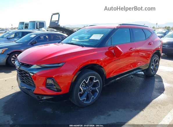3GNKBJRS6KS689820 2019 CHEVROLET BLAZER Красный Передняя левая четверть