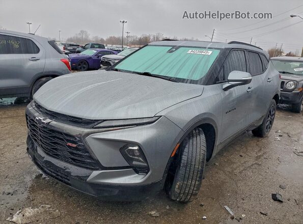 3GNKBKRS1PS213908 2023 CHEVROLET BLAZER Серебряный Передняя левая четверть