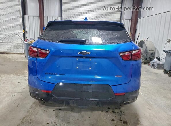 3GNKBKRS8MS540592 2021 CHEVROLET BLAZER Blue Widok z tyłu