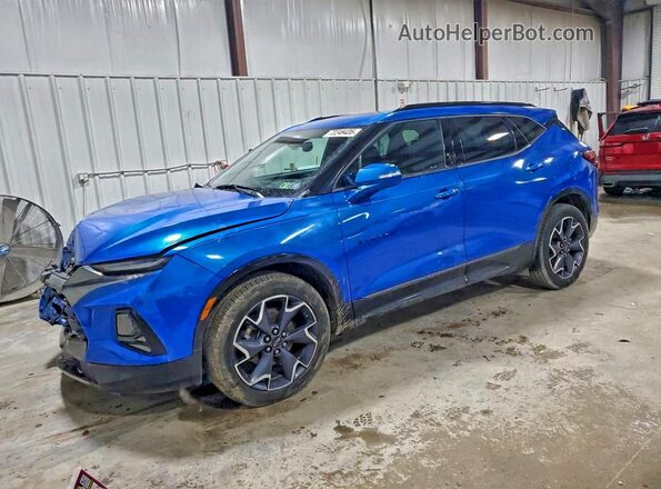 3GNKBKRS8MS540592 2021 CHEVROLET BLAZER Blue Przód lewy