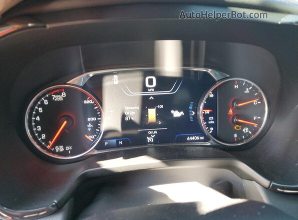 3GNKBKRSXMS531182 2021 CHEVROLET BLAZER Red Instrument cluster view