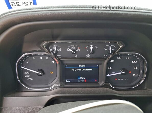 3GTP8DED4KG243531 2019 GMC SIERRA Серый Вид щитка приборов