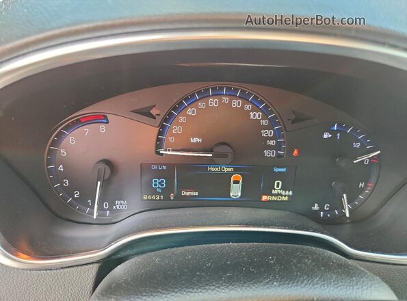 3GYFNBE37GS534930 2016 CADILLAC SRX White Widok zestawu wskaźników