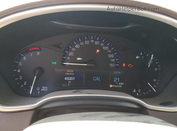 3GYFNBE37GS587479 2016 CADILLAC SRX Черный Вид щитка приборов