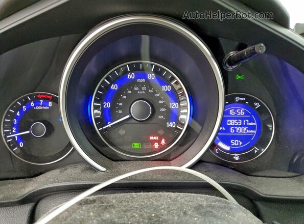 3HGGK5G55HM700159 2017 HONDA FIT Черный Вид щитка приборов