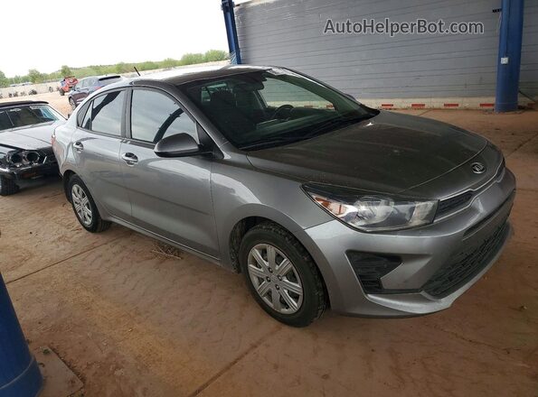 3KPA24AD5ME379677 2021 KIA RIO Серый Передняя правая четверть