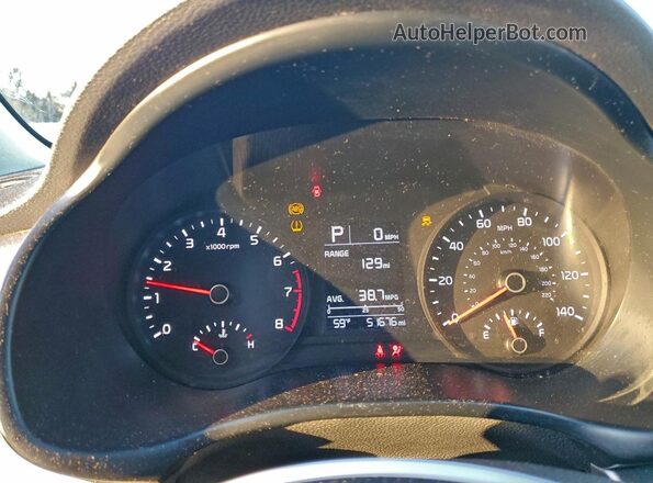 3KPA24AD5ME422818 2021 KIA RIO Белый Вид щитка приборов