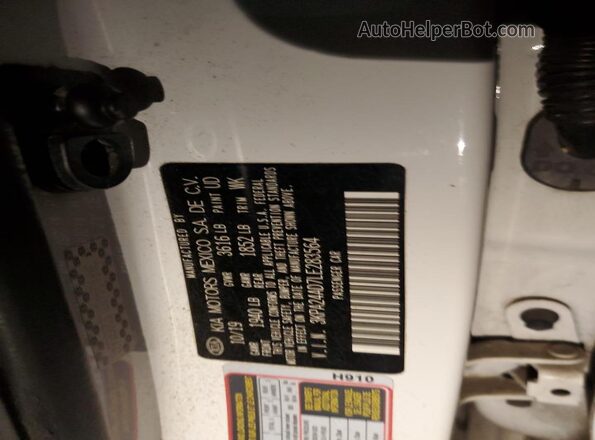 3KPA24AD7LE283564 2020 KIA RIO White Widok komory silnika