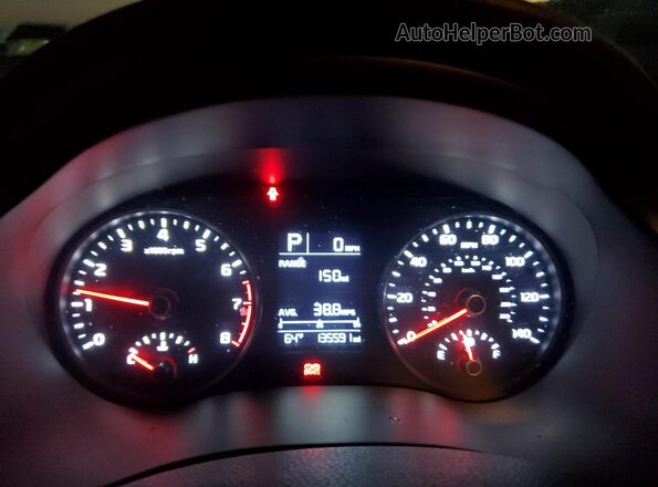 3KPA24AD7LE283564 2020 KIA RIO White Widok zestawu wskaźników