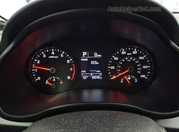 3KPA24AD7PE615699 2023 KIA RIO Белый Вид щитка приборов