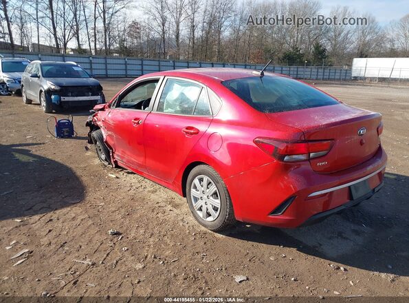 3KPA24AD9ME370786 2021 KIA RIO Красный Задняя левая четверть