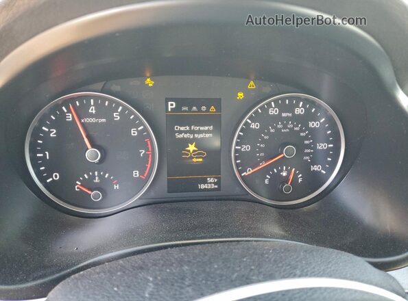 3KPA24AD9PE520903 2023 KIA RIO Серебряный Вид щитка приборов