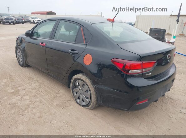 3KPA24ADXLE343725 2020 KIA RIO Black Trasero izquierdo