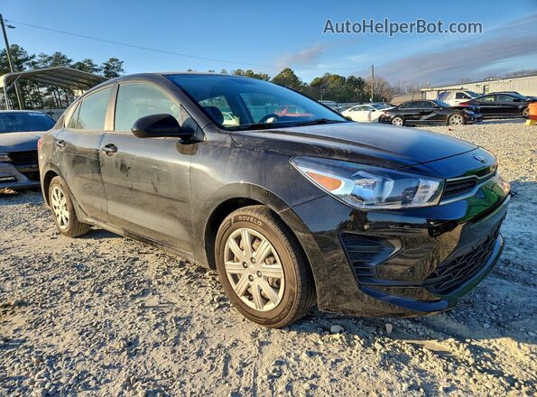 3KPA24ADXME378444 2021 KIA RIO Black Delantero derecho