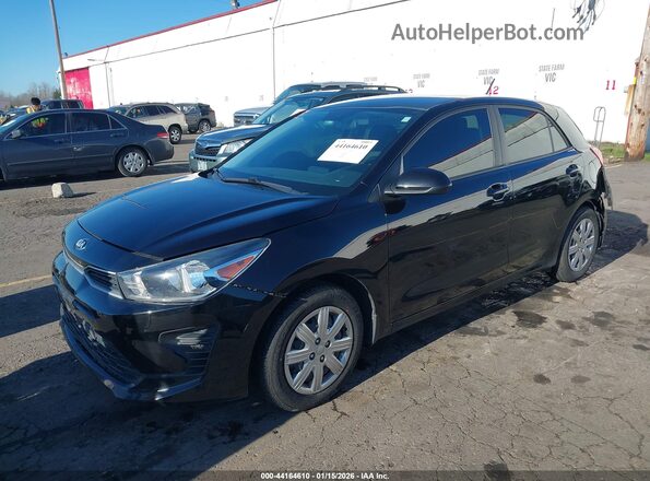 3KPA25AD2ME431286 2021 KIA RIO 5-DOOR Black Передня ліва чверть