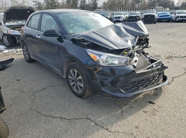 3KPA25AD6ME375367 2021 KIA RIO Black Delantero derecho