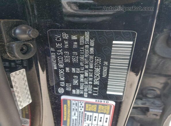 3KPA25AD6ME375367 2021 KIA RIO Black Vista interior de 360 grados
