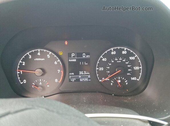 3KPC24A37JE022156 2018 HYUNDAI ACCENT Угольный Вид щитка приборов