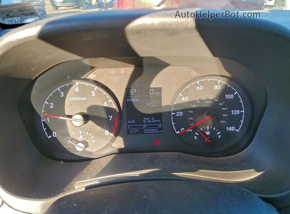 3KPC24A64NE155019 2022 HYUNDAI ACCENT Серебряный Вид щитка приборов