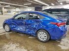 2021 Hyundai Accent Se Синий vin: 3KPC24A65ME147607