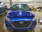 2021 Hyundai Accent Se Синий vin: 3KPC24A65ME147607