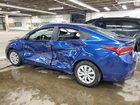 2021 Hyundai Accent Se Синий vin: 3KPC24A65ME147607 Damage: Left Rocker Panel, Dent(S) W/ Paint Dmg, 5 To 6 Inches