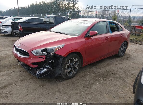 3KPF24AD0ME404751 2021 KIA FORTE Красный Передняя левая четверть