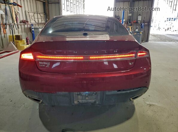 3LN6L2GKXGR619151 2016 LINCOLN MKZ Красный Вид сзади