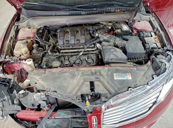 3LN6L2GKXGR619151 2016 LINCOLN MKZ Красный Вид задней части салона