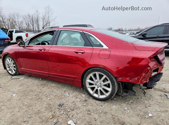 3LN6L2LU7GR620748 2016 LINCOLN MKZ Red Հետևի ձախ