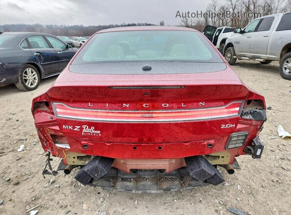 3LN6L2LU7GR620748 2016 LINCOLN MKZ Red Հետևի տեսք
