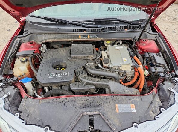 3LN6L2LU7GR620748 2016 LINCOLN MKZ Red Սալոնի հետևի տեսք