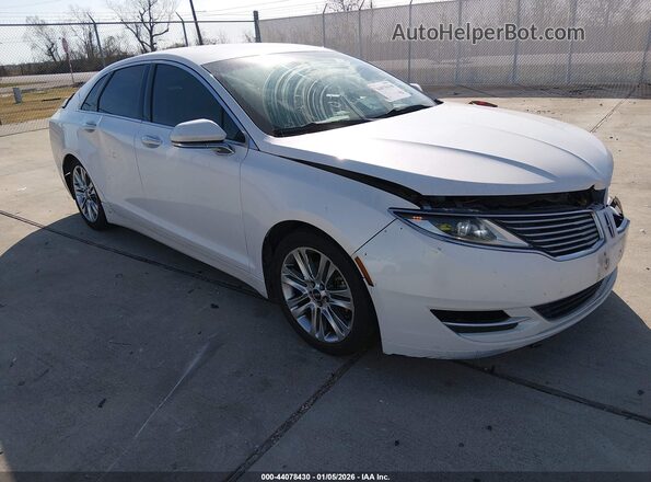 3LN6L2LU8GR632651 2016 LINCOLN MKZ HYBRID Белый Передняя правая четверть