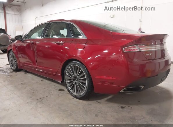 3LN6L2LU9GR603675 2016 LINCOLN MKZ HYBRID Красный Задняя левая четверть