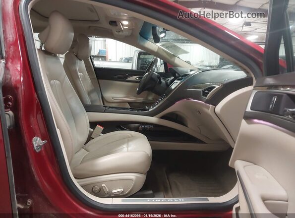 3LN6L2LU9GR603675 2016 LINCOLN MKZ HYBRID Красный Вид салона спереди