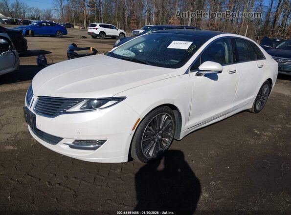 3LN6L2LU9GR603711 2016 LINCOLN MKZ HYBRID Белый Передняя левая четверть