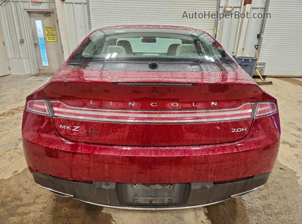 3LN6L5LU6JR613542 2018 LINCOLN MKZ Красный Вид сзади